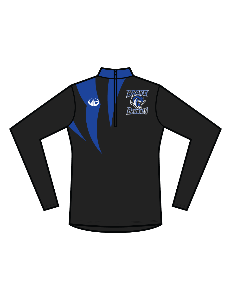 Blake Bengals Custom Logo Qtr Zips