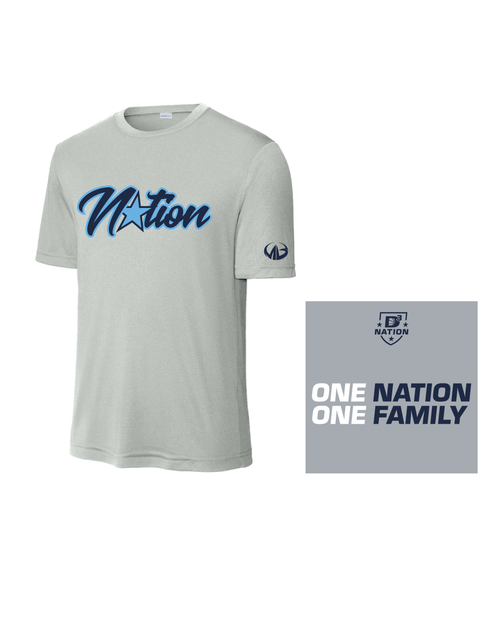D3 Nation Basketball Short Sleeve Performance Shirt