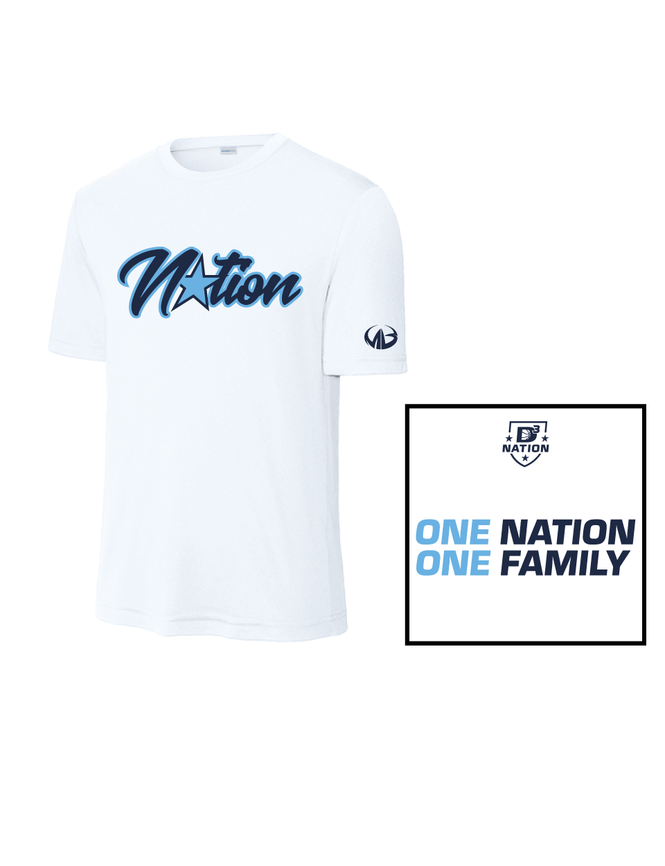 D3 Nation Basketball Short Sleeve Performance Shirt