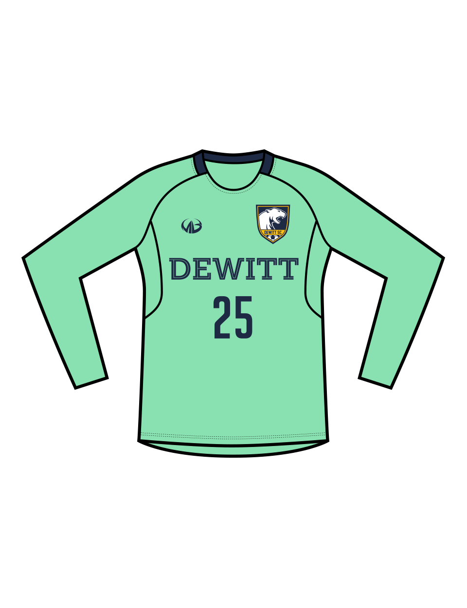 DeWitt SC Spirit Wear Goal Keeper Jersey