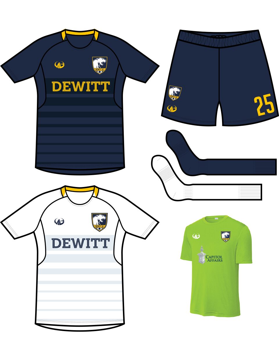 DeWitt SC Spirit Wear Game Kit
