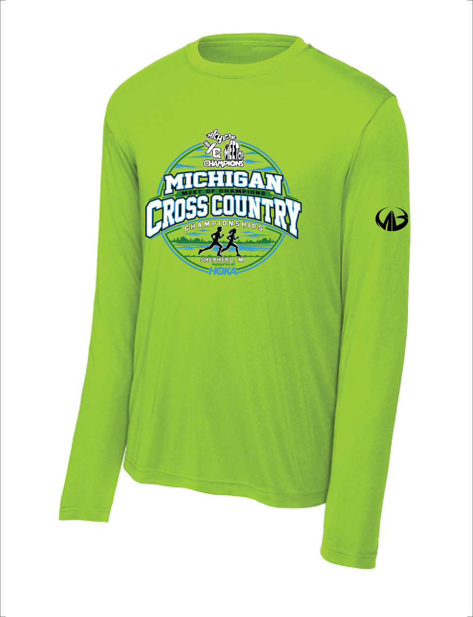Michigan Cross Country Meet of Champions Longe Sleeve Performance Shirt