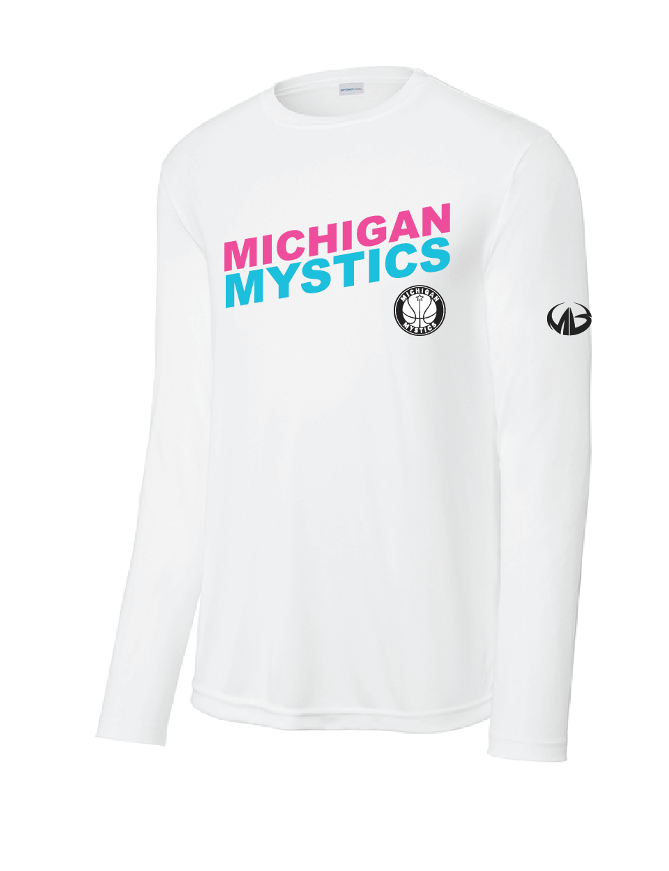 Michigan Mystics Colorblock Long Sleeve Performance Shirt