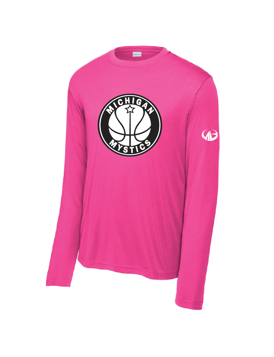 Michigan Mystics Logo Long Sleeve Performance Shirt