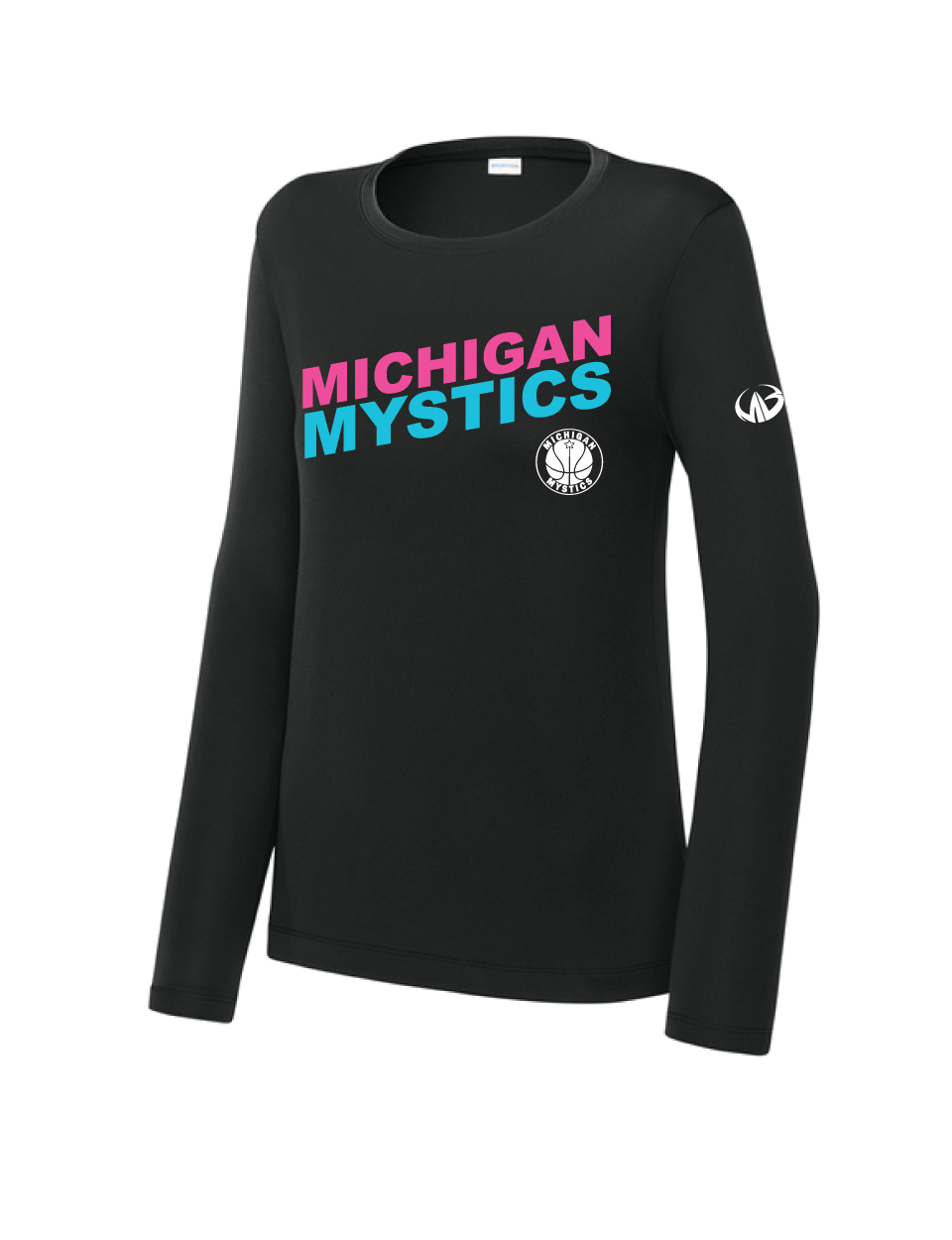 Michigan Mystics Colorblock Long Sleeve Performance Shirt
