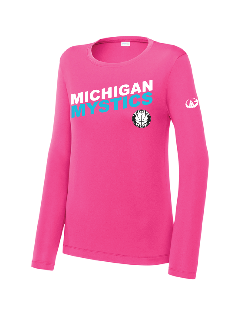 Michigan Mystics Colorblock Long Sleeve Performance Shirt