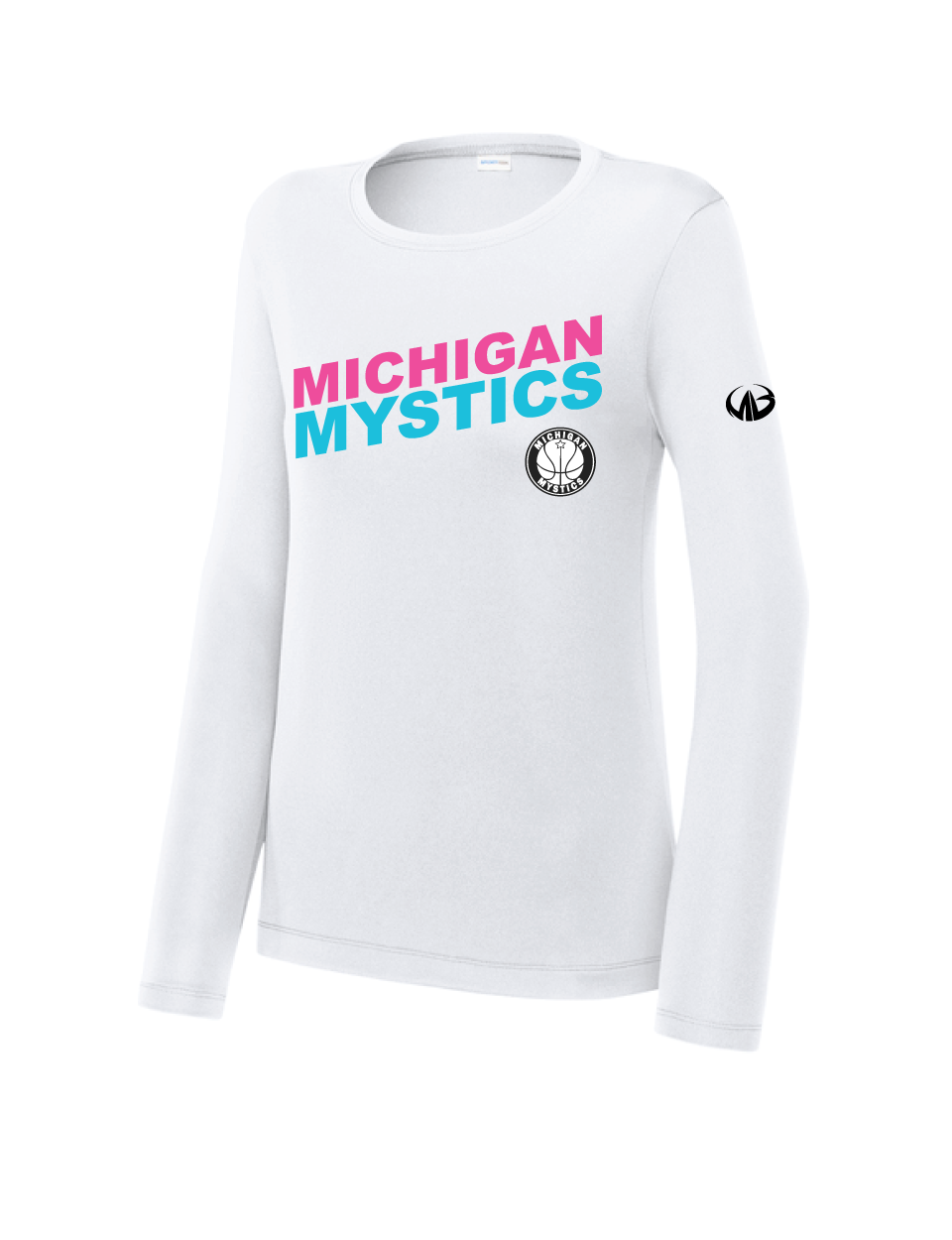 Michigan Mystics Colorblock Long Sleeve Performance Shirt