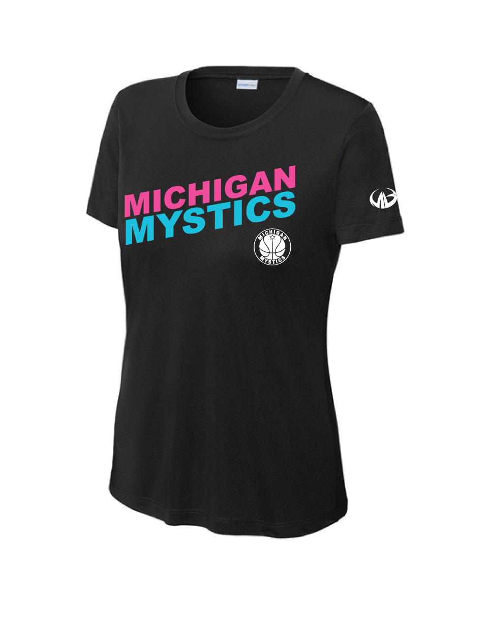 Michigan Mystics Colorblock Short Sleeve Performance Shirt
