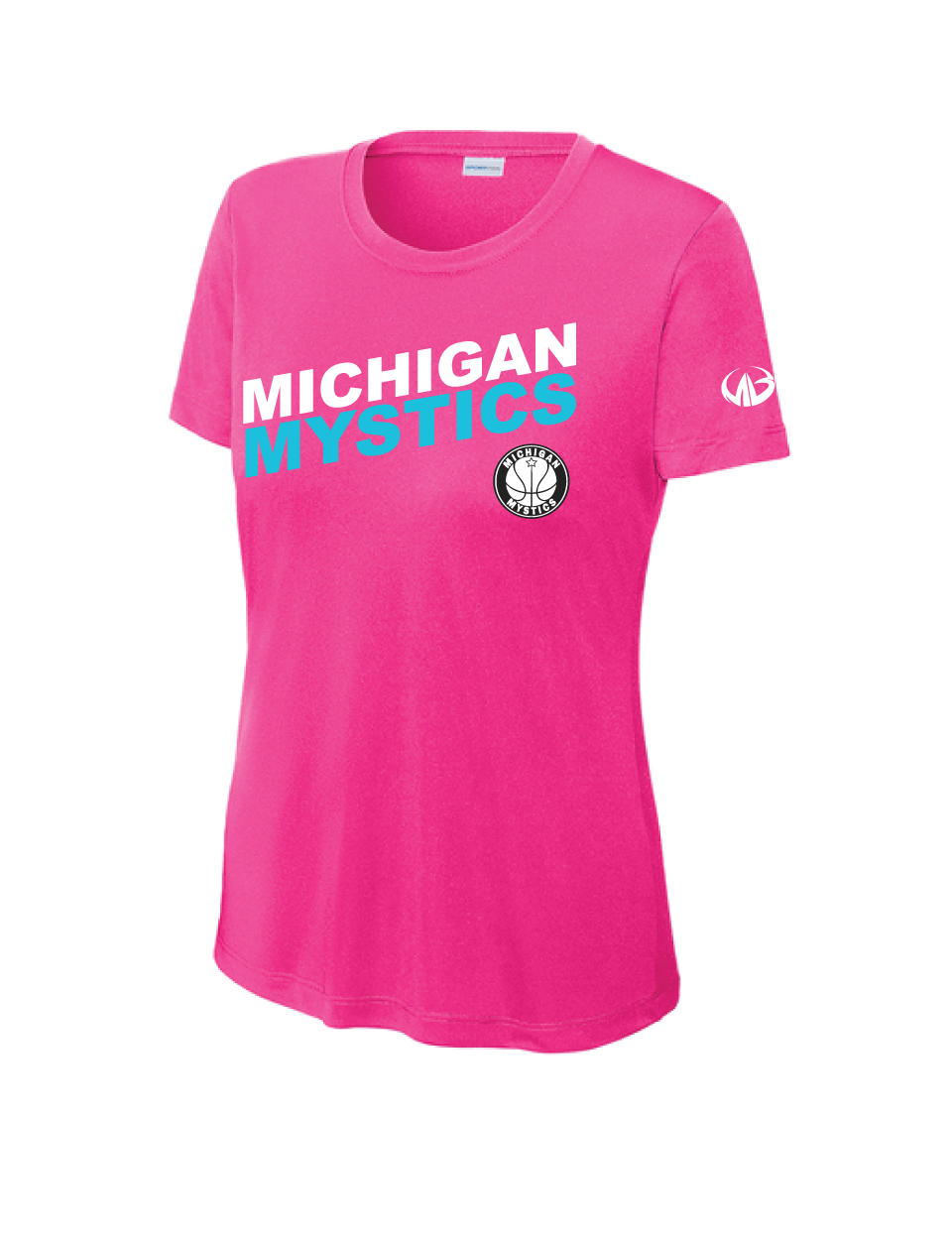 Michigan Mystics Colorblock Short Sleeve Performance Shirt