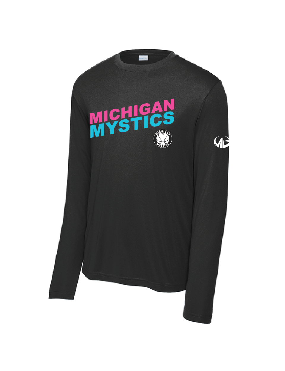 Michigan Mystics Colorblock Long Sleeve Performance Shirt