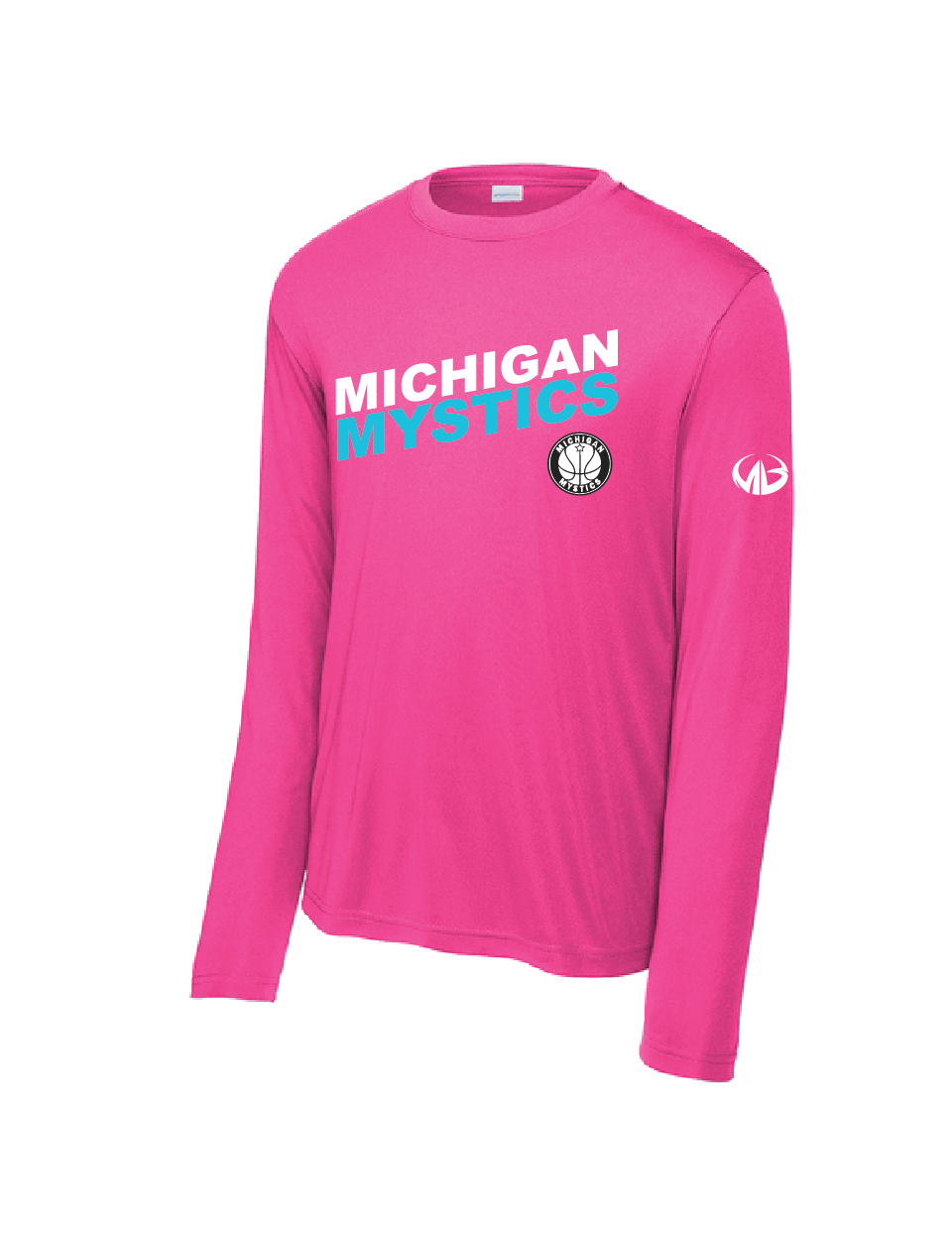 Michigan Mystics Colorblock Long Sleeve Performance Shirt
