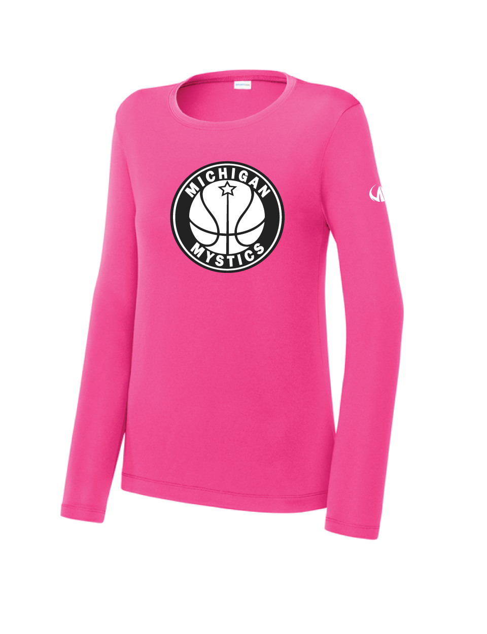 Michigan Mystics Logo Long Sleeve Performance Shirt