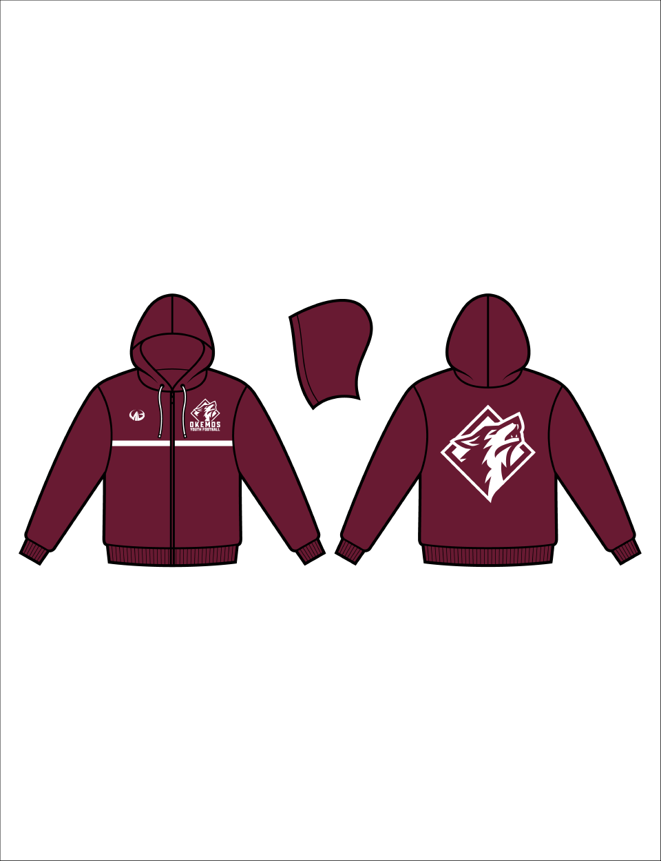 Okemos Youth Football Custom Jacket
