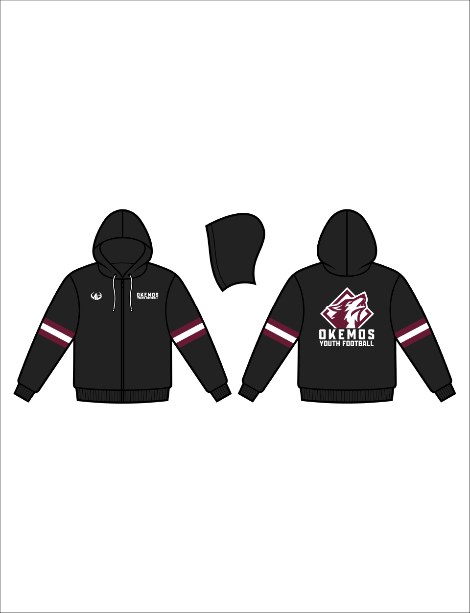 Okemos Youth Football Custom Jacket