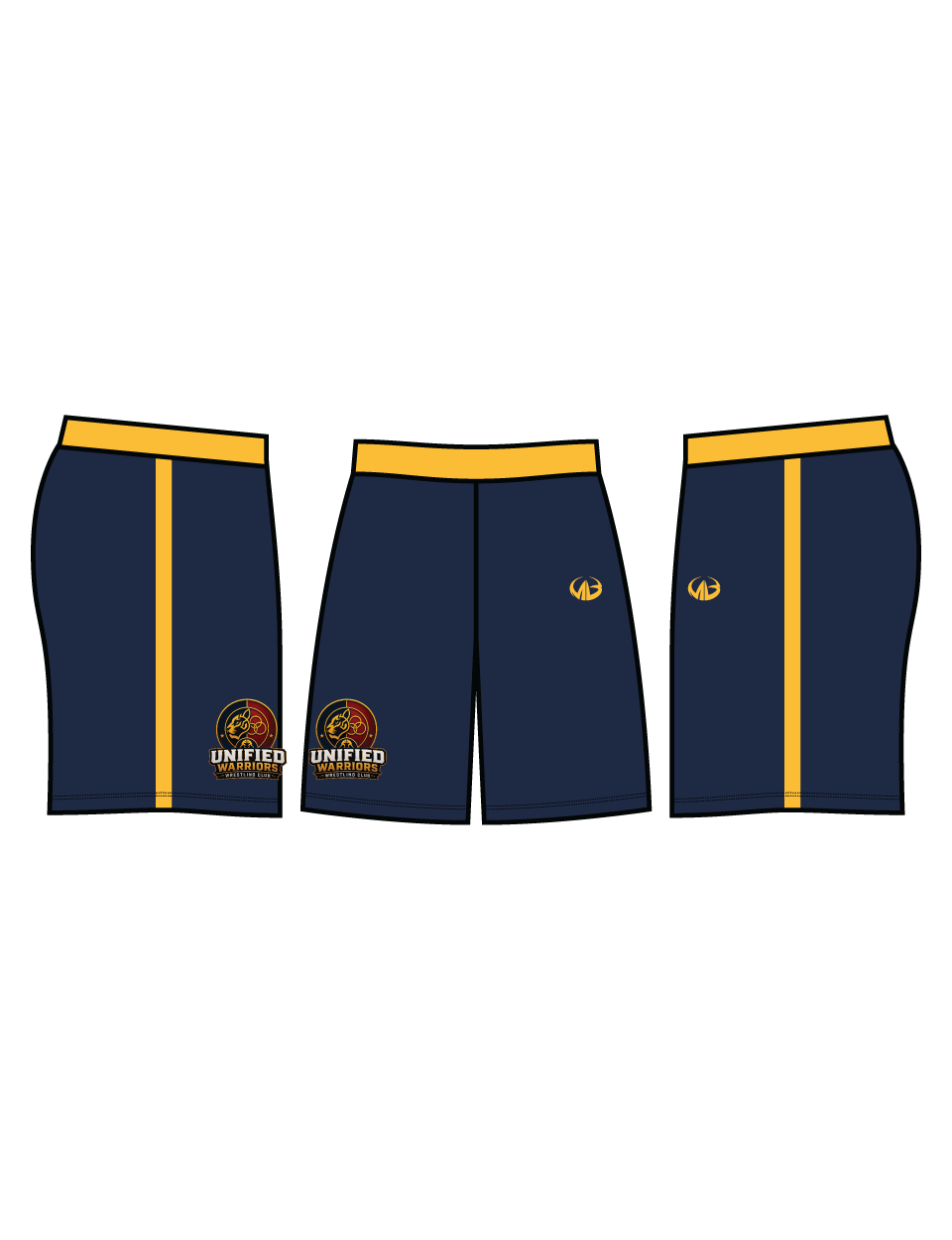 Unified Warriors Wrestling Club Custom Shorts