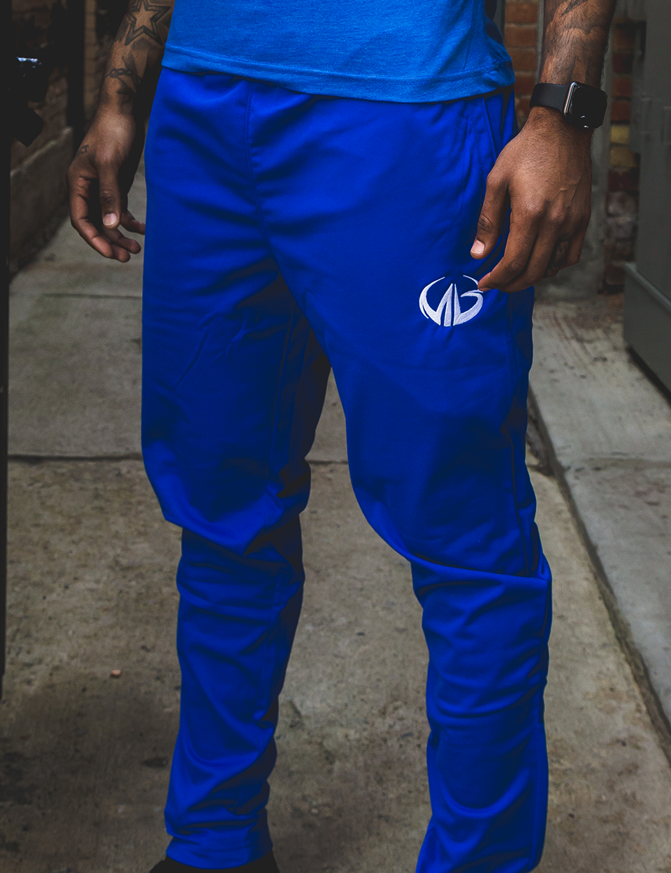 royal blue jogging pants