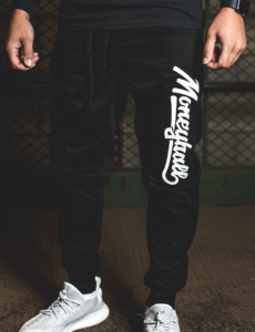 Long Sleeve T-Shirt | Long Sleeve Tee | Lifestyle Mens Joggers in Black