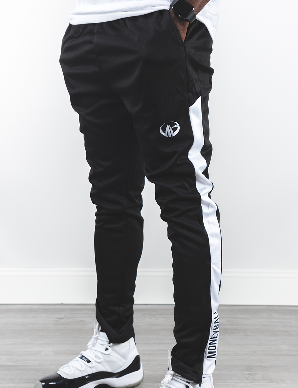 tapered polyester pants