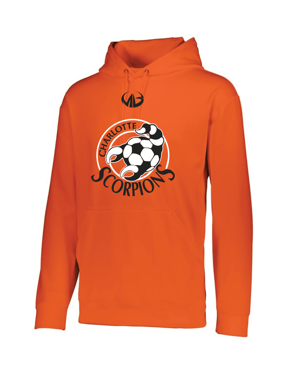 Charlotte Soccer Club - Wicking Fleece Hoodie - Moneyball Sportswear