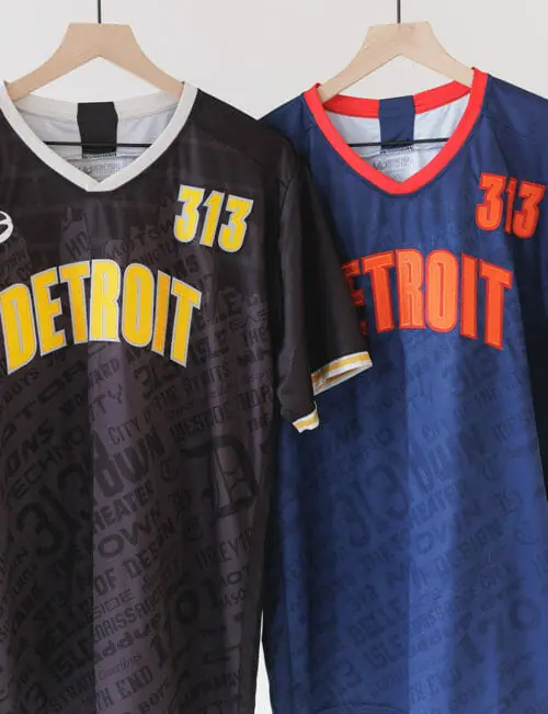 Detroit 313 - Soccer Jersey - Moneyball Sportswear