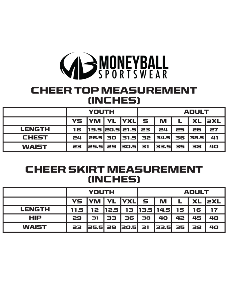 Coleman Cheer Uniform Moneyball Sportswear