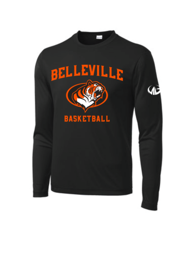 Belleville Boys Basketball - Long Sleeve Performance Shirt
