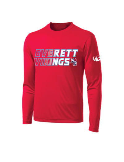 Everett Vikings - Fade Design - Long Sleeve Performance