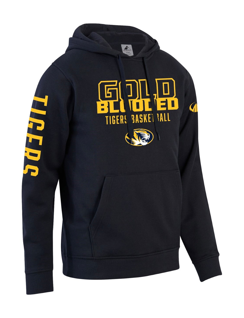 Plus Size Men's gold Blooded Print Hooded Sweatshirt Oversized