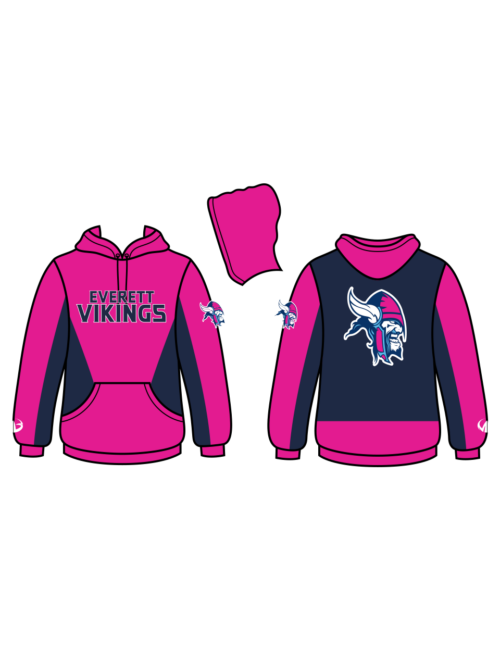 Everett Vikings - Custom Hoodie - Moneyball Sportswear