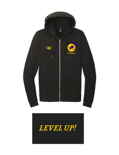 Linden Charter Football Tri Fleece Full Zip Hoodie