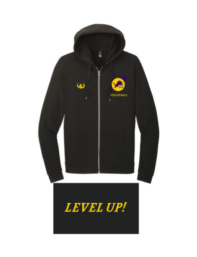 Linden Charter Volleyball Tri Fleece Full Zip Hoodie