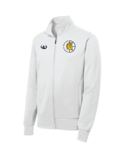 Goodrich Basketball  White Fleece Full Zip Jacket