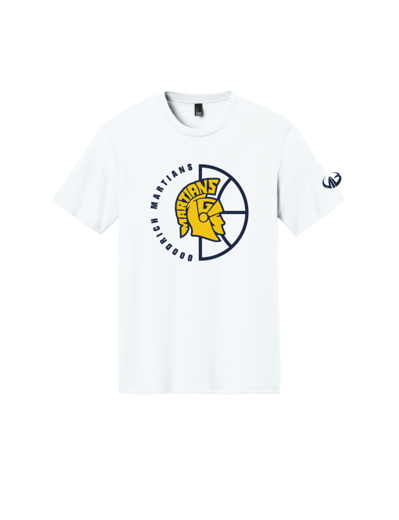 Goodrich Basketball  White Tri Blend T-Shirt