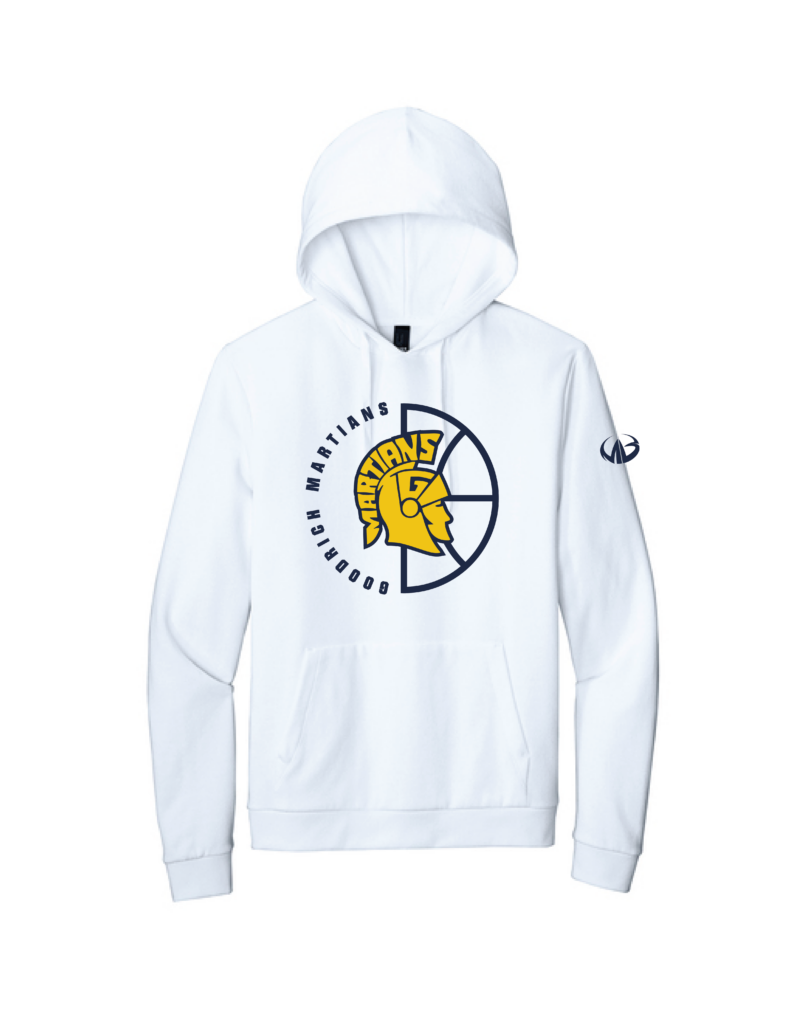 Goodrich Basketball  White Tri Fleece Hoodie