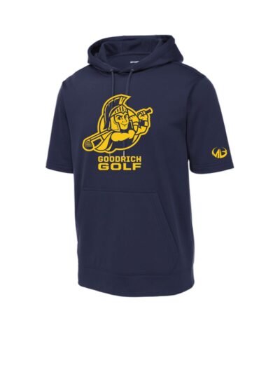 Goodrich Golf Sport Fleece Short Sleeve Hoodie Navy