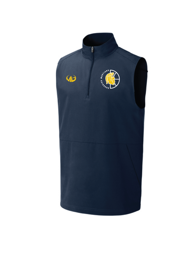Goodrich Basketball  Navy 1/2 Zip Vest with pockets