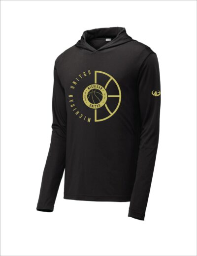 Mi United Basketball - Long Sleeve Performance with Hood
