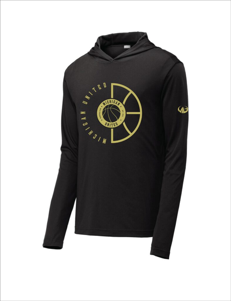 Mi United Basketball - Long Sleeve Performance with Hood