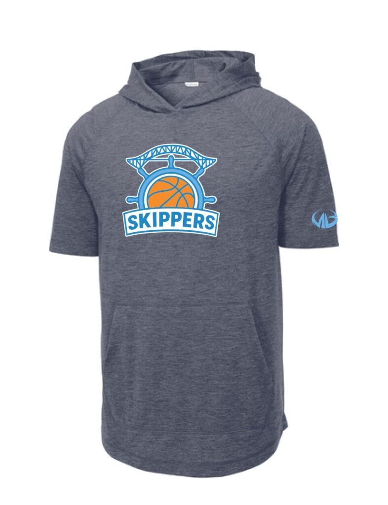 Skippers Tri Blend Short Sleeve Hoodie