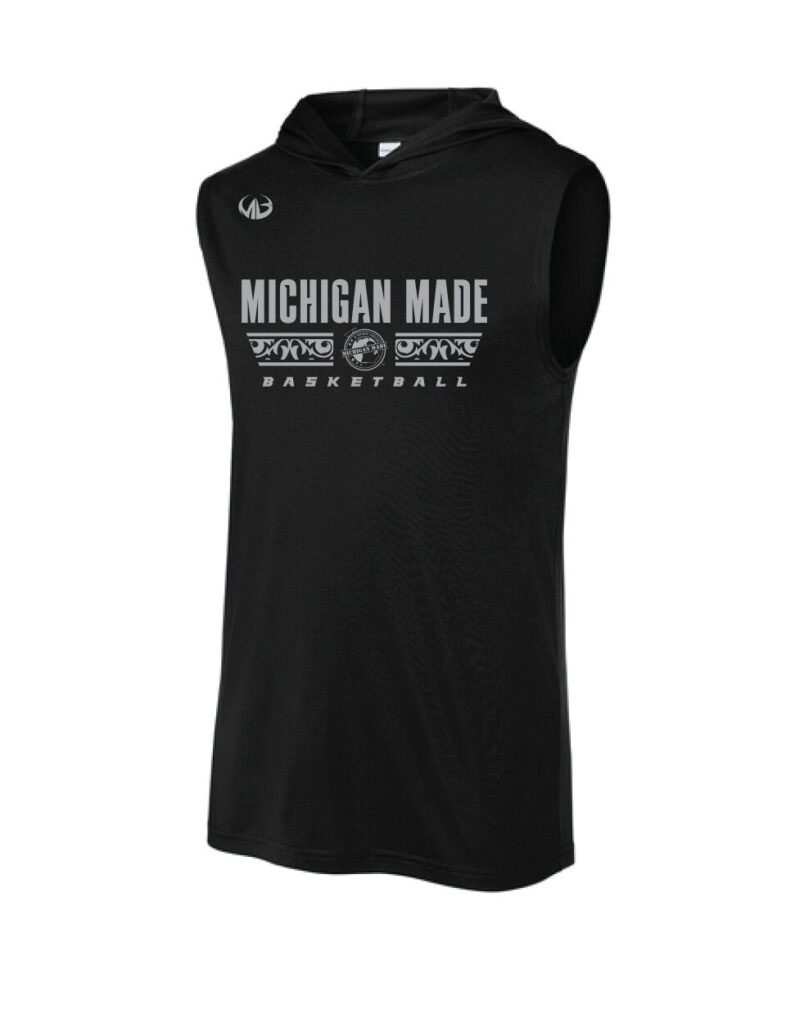 Michigan Made Basketball Sleeveless Hoodie