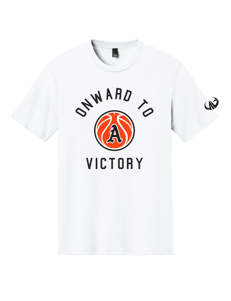 Alma Basketball White Tri Blend White T-Shirt