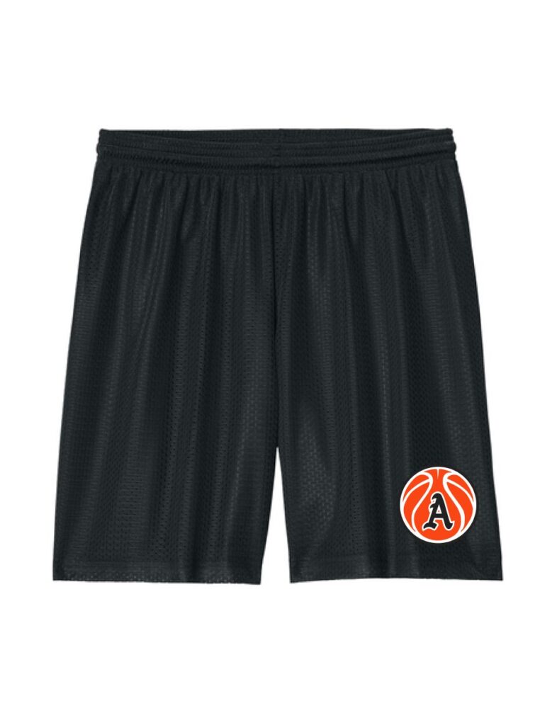 Alma Basketball Black Mesh 7" Shorts