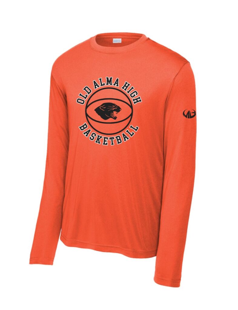Alma Basketball Orange Sport Long Sleeve