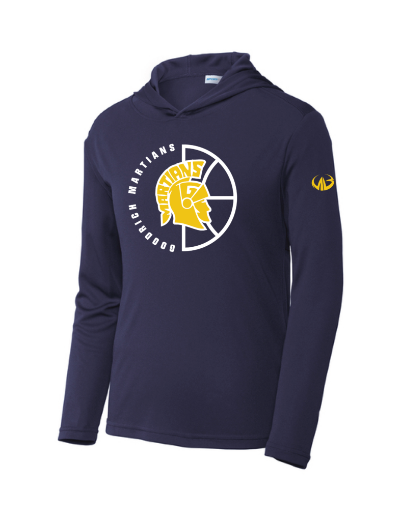 Goodrich Basketball  Navy Long Sleeve Sport w/hood