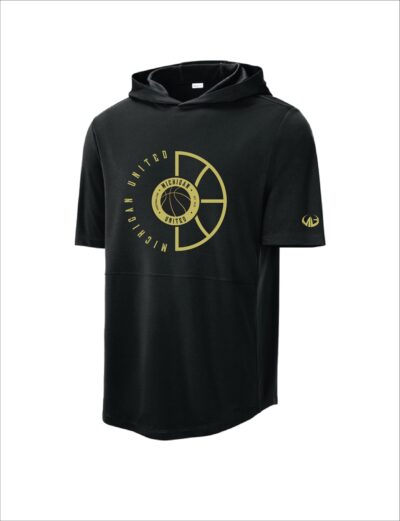 Mi United Basketball - Short Sleeve Performance with Hood